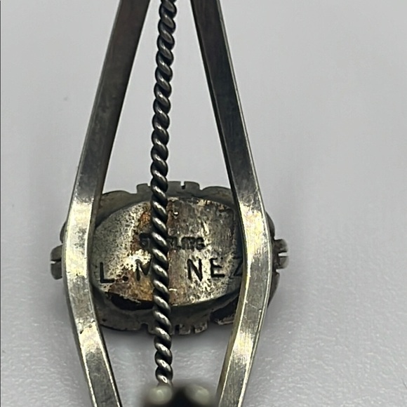 VINTAGE Leonard & Marian Nez Navajo Sterling Lapis Lazuli Cuff Bracelet - Picture 11 of 11